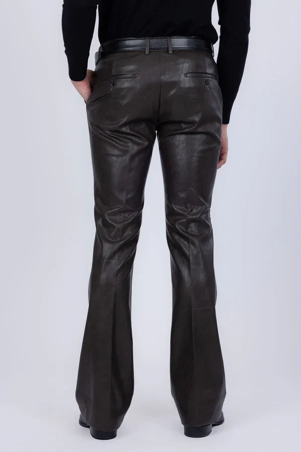 BARABAS | 2PC FAUX LEATHER SUIT | 5SU41
