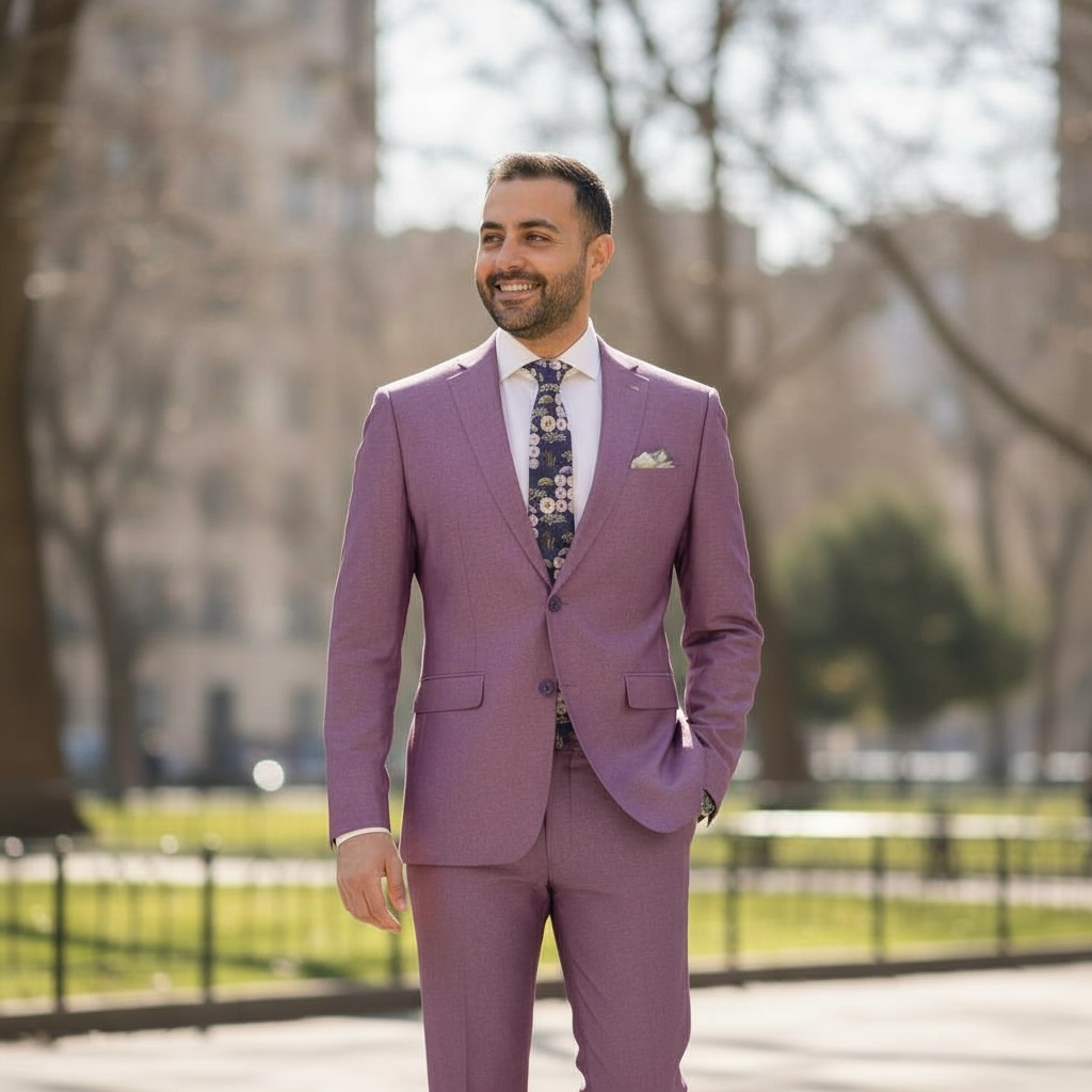 VINCI | S2RK-7 | 2B TEXTURE WEAVED STRETCH SUIT