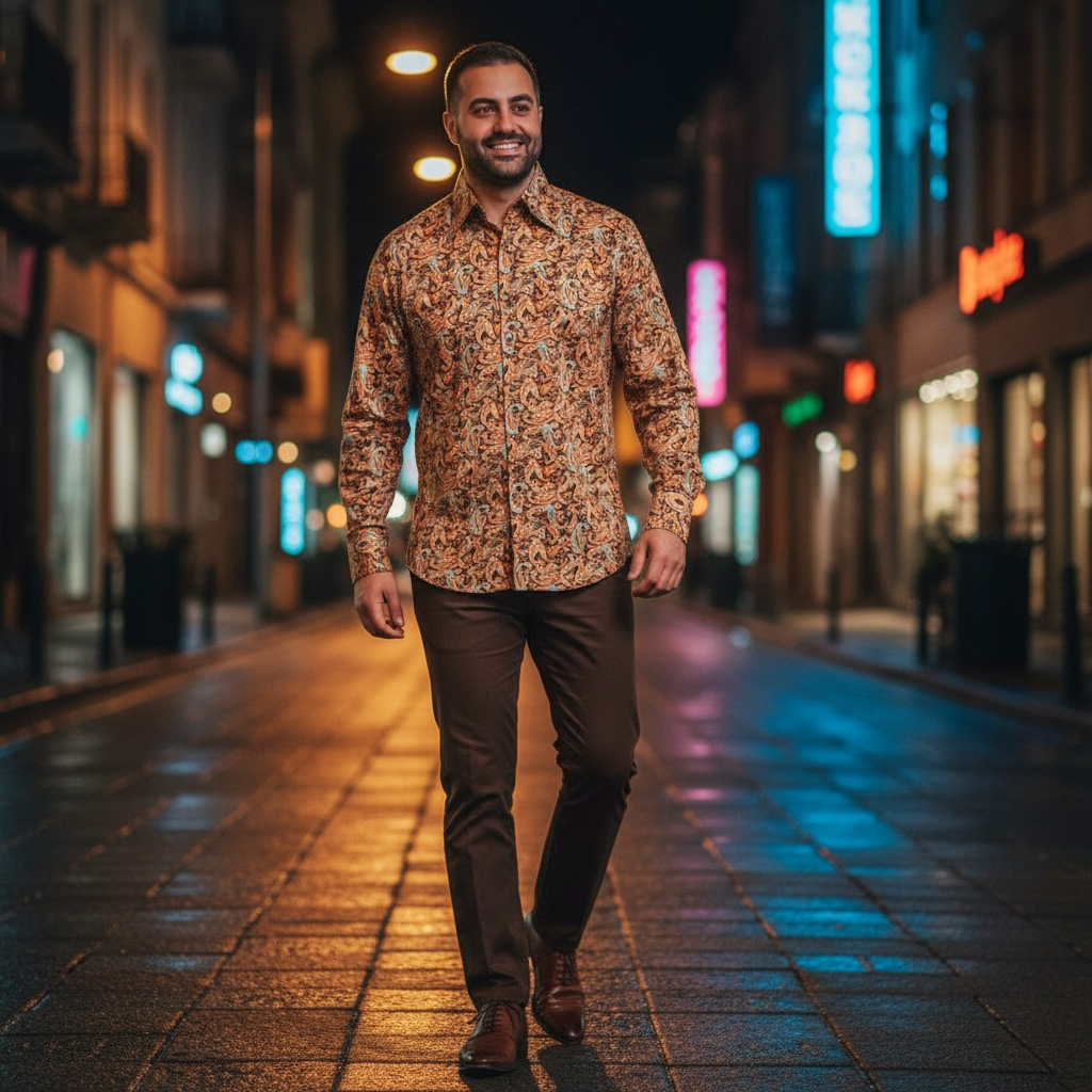 MANZINI | MZT-204 | DRESS SHIRT W/ CUFFLINKS