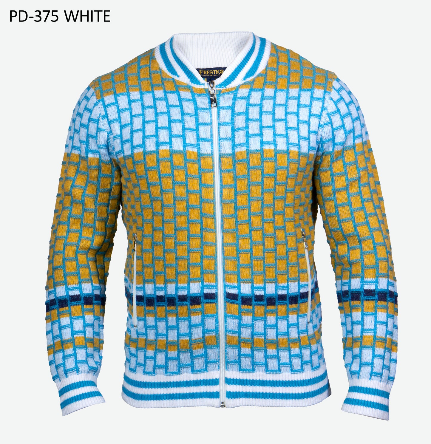 PRESTIGE | KNITTED ZIP UP SWEATER | PD-375
