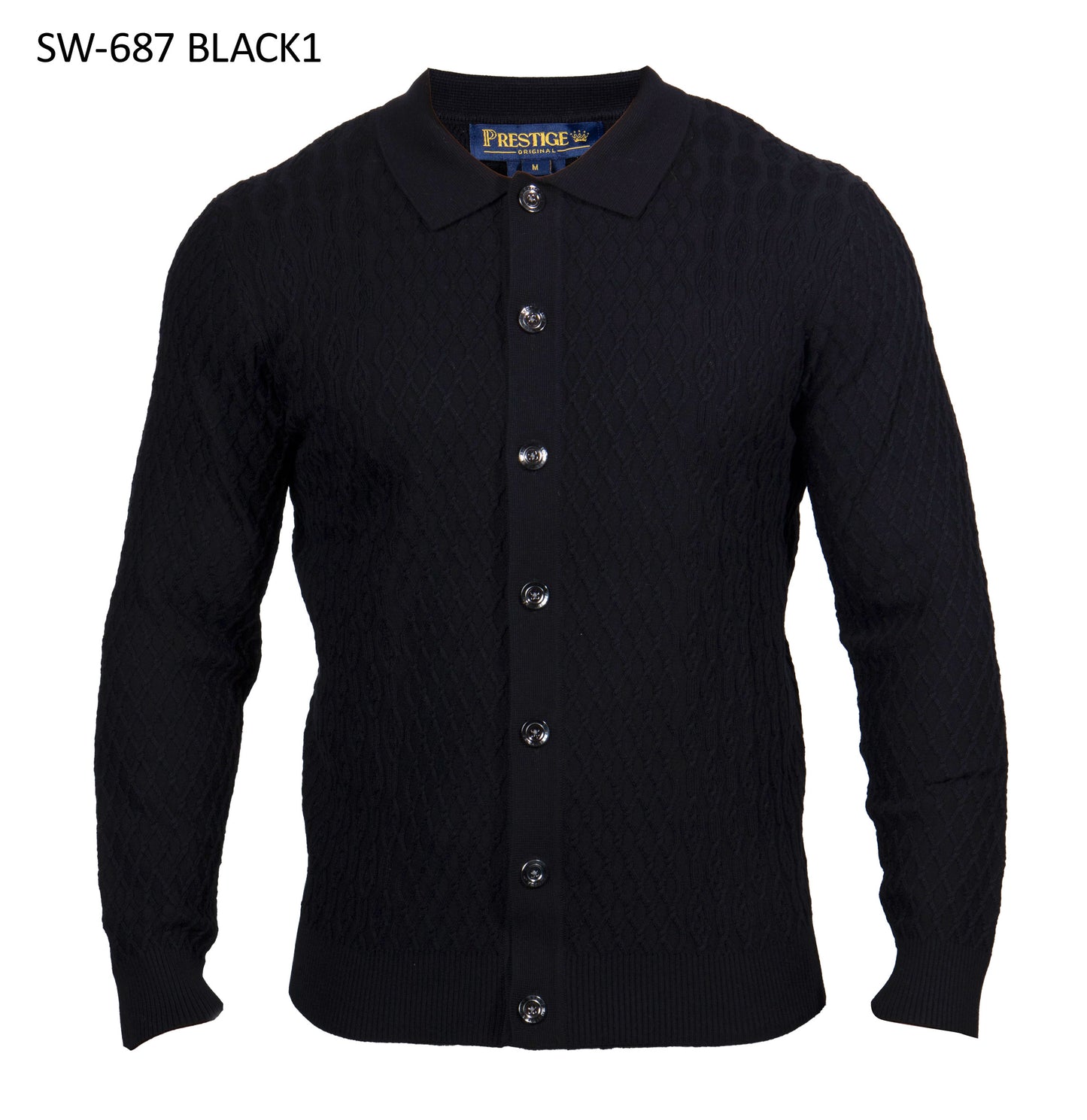 PRESTIGE | SW-687 | BUTTON DOWN KNITTED SWEATER