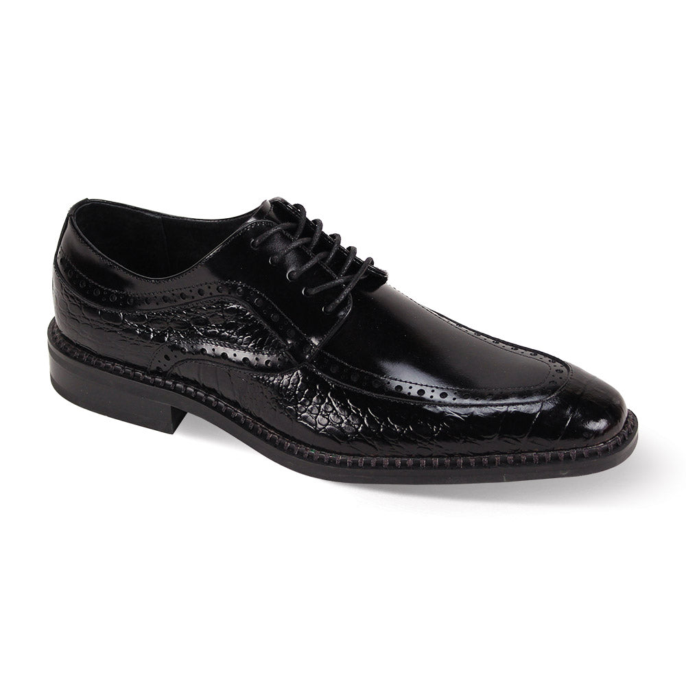 GIOVANNI | TERENCE | MOC TOE CROCO PRINT LEATHER SHOE
