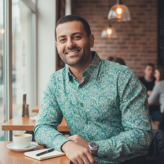 MANZINI | MZT-205 | DRESS SHIRT W/ CUFFLINKS