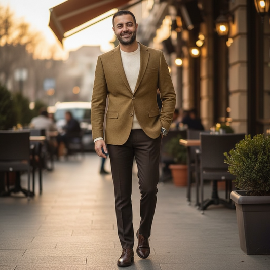 NEEDLE & STITCH | J-326 | 2B SOLID STRETCH BLAZER / SPORT COAT