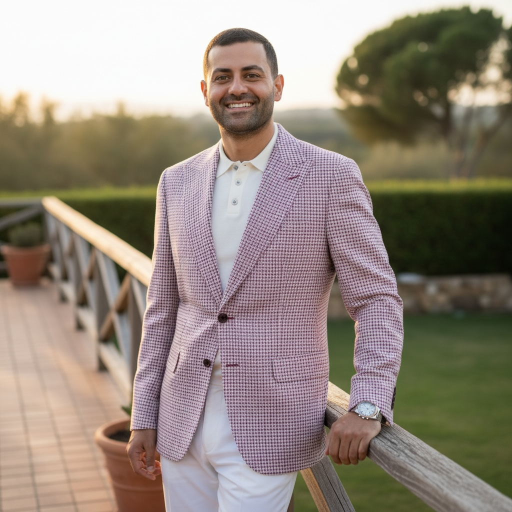 CIGAR SIGNATURE BRAND | J-4004 | 2B HOUNDSTOOTH SPORT JACKET