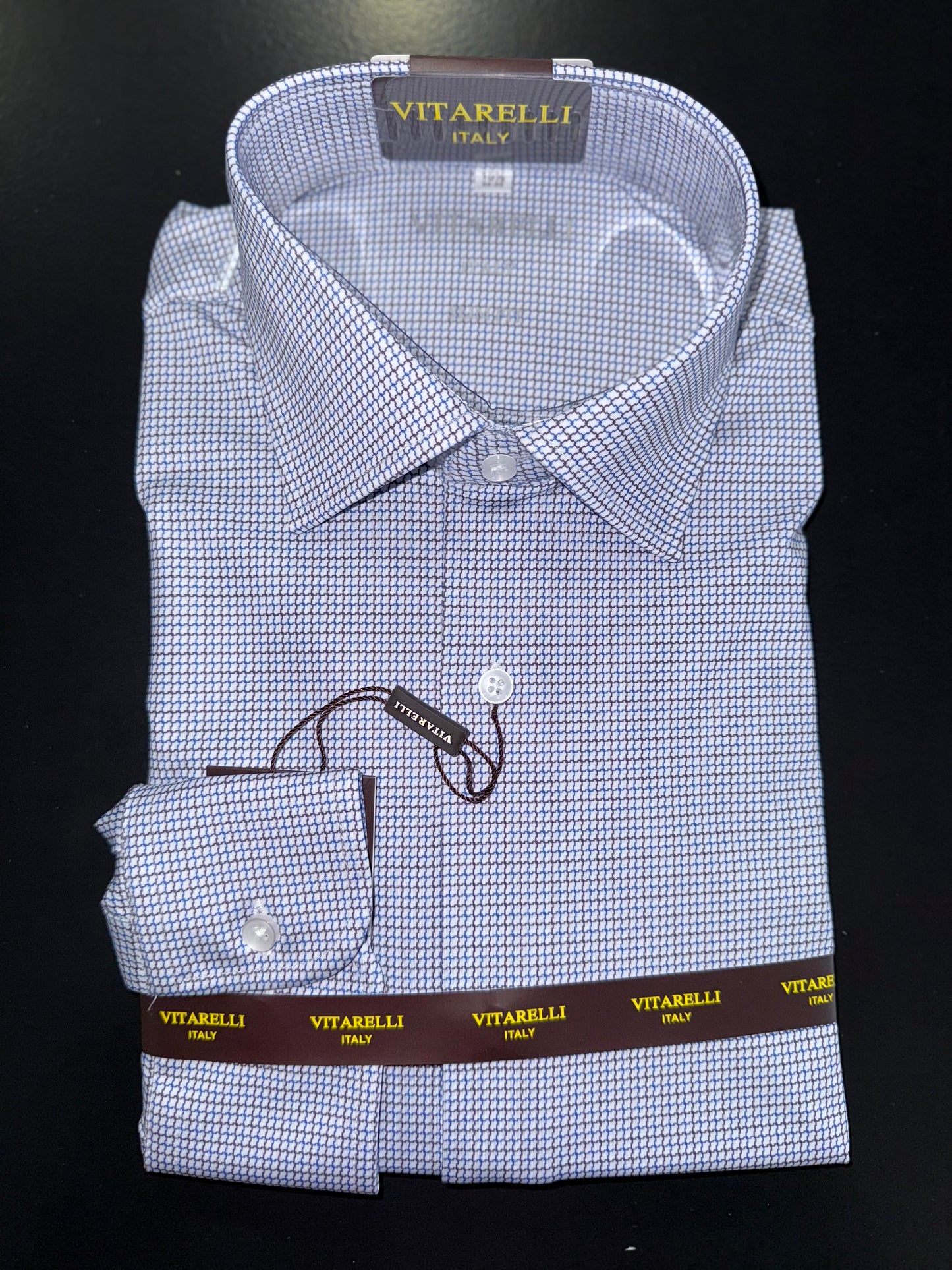 VITARELLI | 253 | PRINTED SUPER STRETCH BUTTON UP