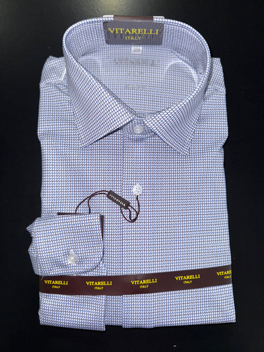 VITARELLI | 253 | PRINTED SUPER STRETCH BUTTON UP