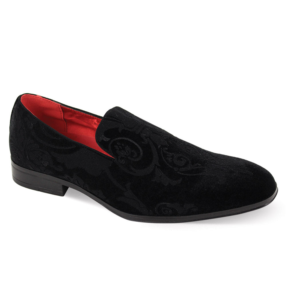 AFTER MIDNIGHT | 7017 | VELVET PLAIN TOE SMOKER LOAFER