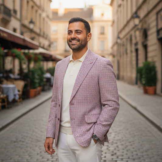 CIGAR SIGNATURE BRAND | J-4004 | 2B HOUNDSTOOTH SPORT JACKET