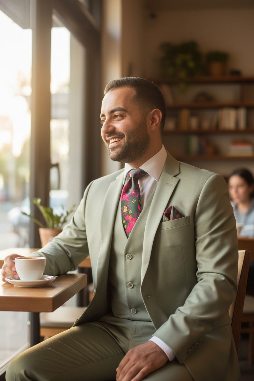 CAPUCCI | 3PC-MF STYLE 103 | 3PC STRETCH SOLID VESTED SUIT