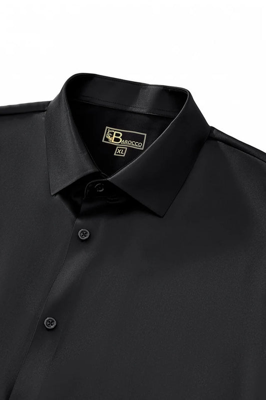 BAROCCO ~ B400 ~ SATIN SIGNITURE STITCHLESS STRETCH SHIRT