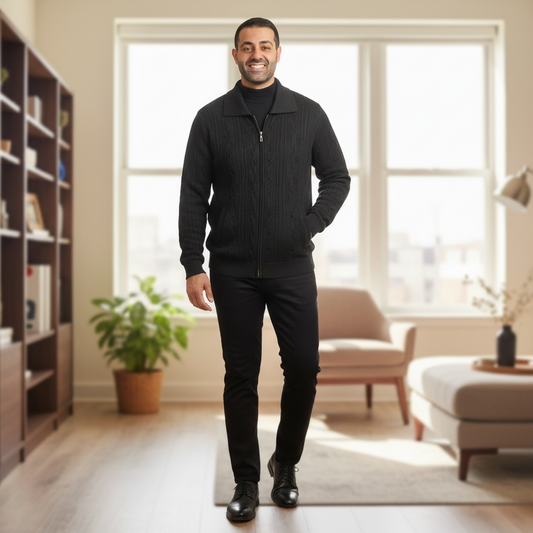 SILVERSILK | ZIP UP SWEATER | 12018