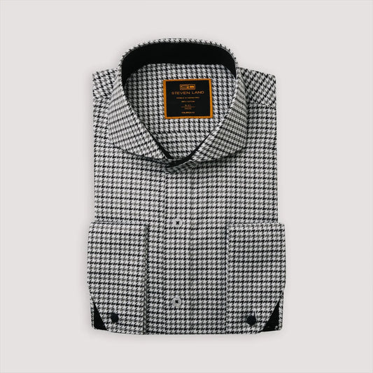 STEVEN LAND | THE ZIO | CUTAWAY COLLAR | MITERED FRENCH CUFF