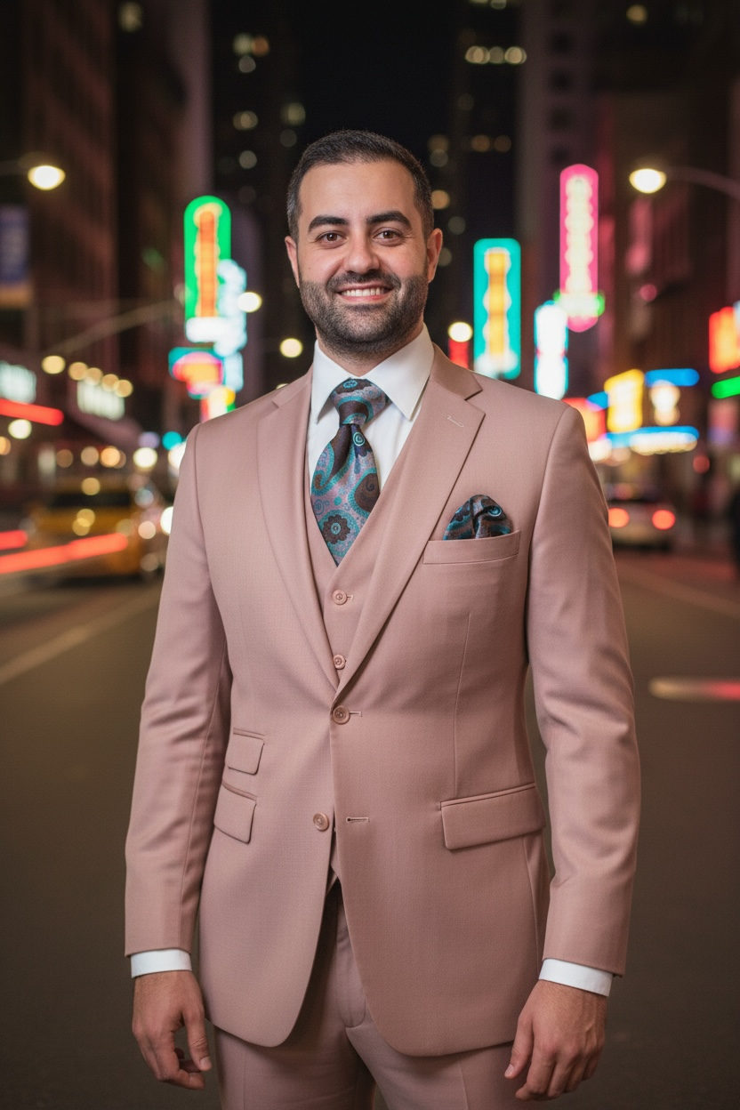 CAPUCCI | 3PC-SF STYLE 525 | 3PC STRETCH SOLID VESTED SUIT