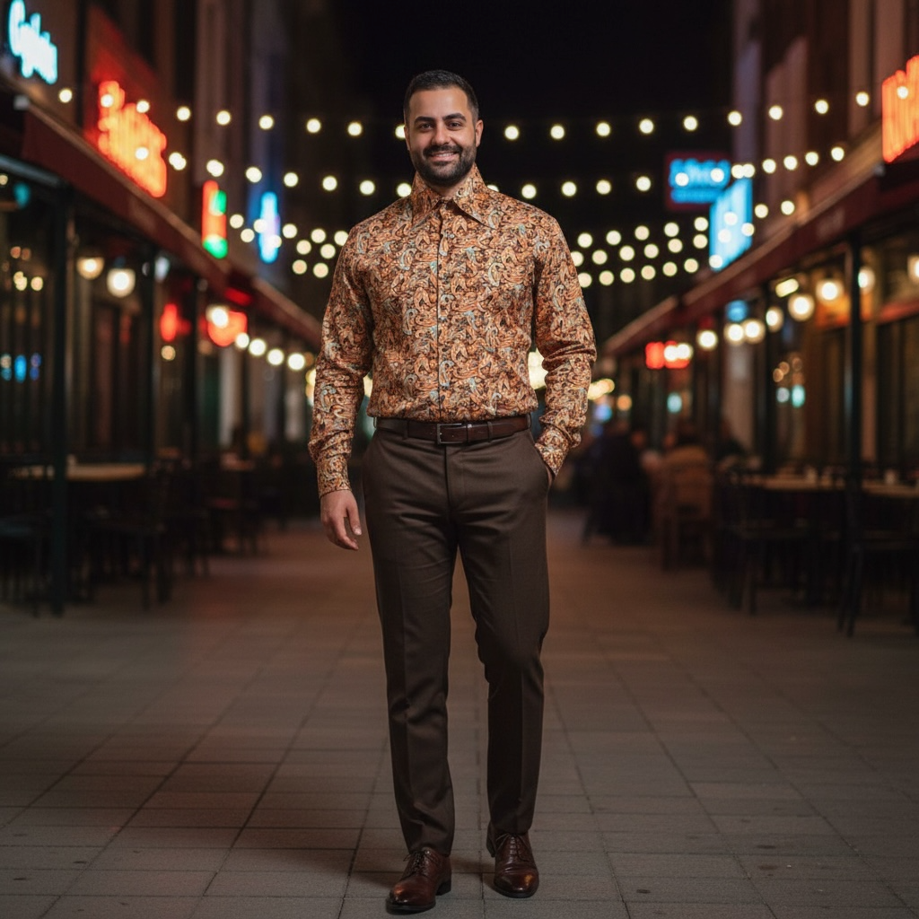 MANZINI | MZT-204 | DRESS SHIRT W/ CUFFLINKS