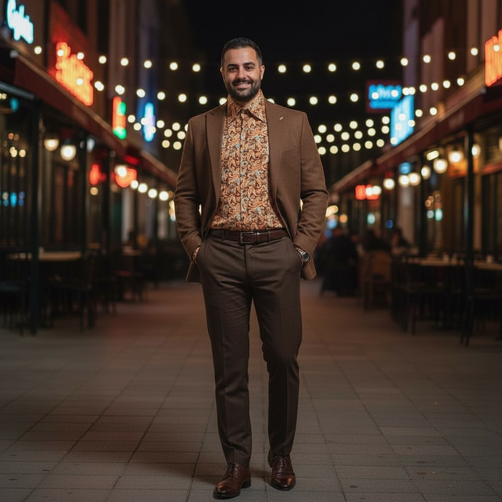 MANZINI | MZT-204 | DRESS SHIRT W/ CUFFLINKS