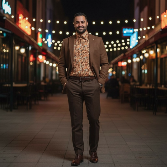 MANZINI | MZT-204 | DRESS SHIRT W/ CUFFLINKS