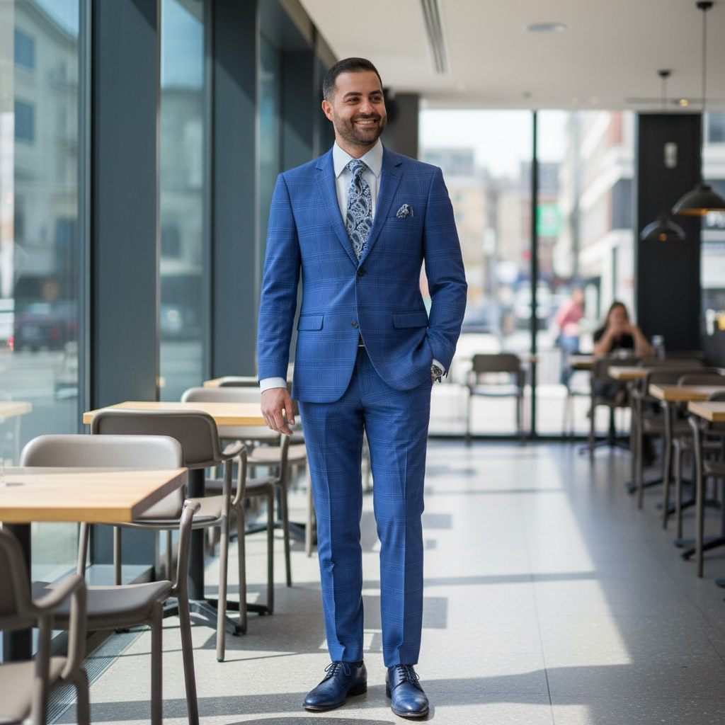 NEEDLE & STITCH | SKV-293 | 2PC PLAID SUIT