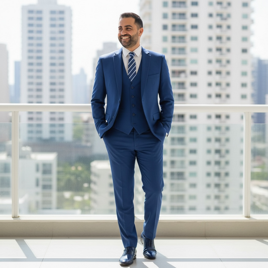 NEEDLE & STITCH | 3PC SUIT | SV-4030 SLIM FIT