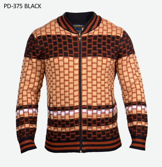 PRESTIGE | KNITTED ZIP UP SWEATER | PD-375