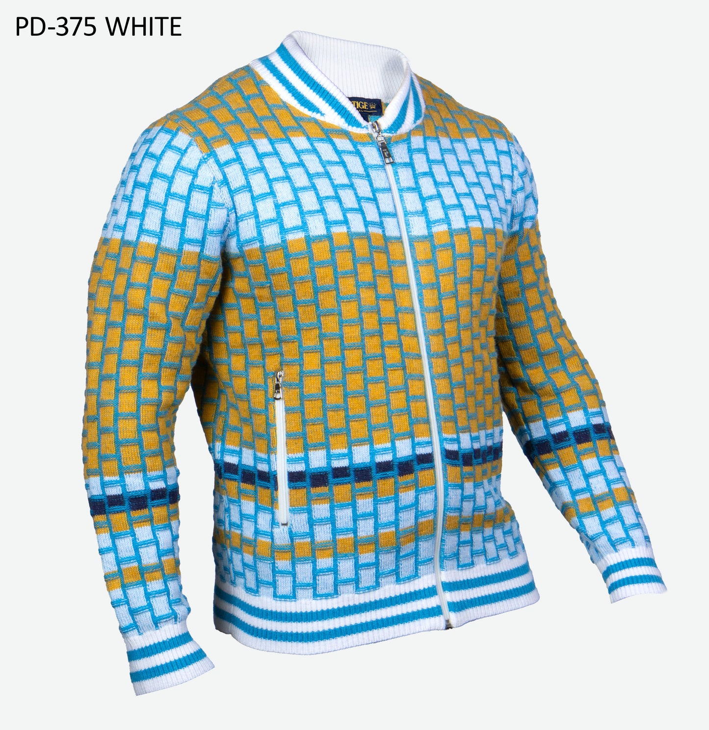 PRESTIGE | KNITTED ZIP UP SWEATER | PD-375