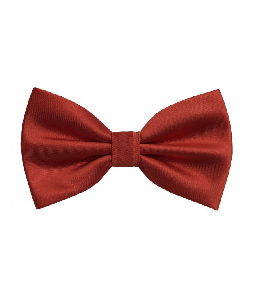 BQ | BT100 | SOLID SATIN BOW TIES & HANKIE PRE-TIED