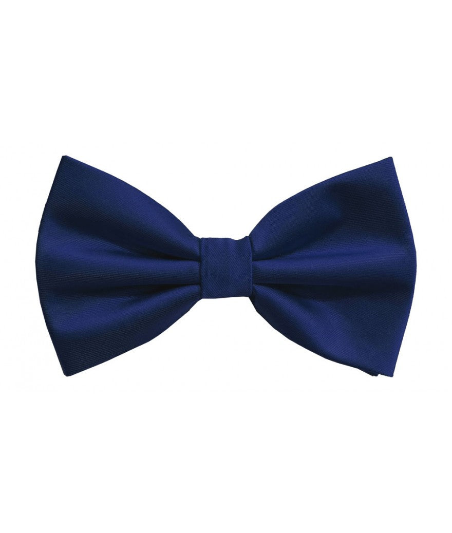 BQ | BT100 | SOLID SATIN BOW TIES & HANKIE PRE-TIED