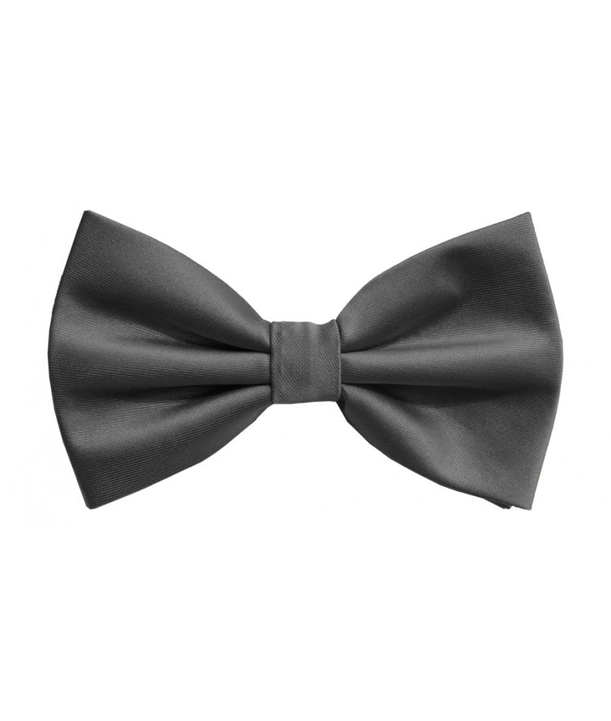 BQ | BT100 | SOLID SATIN BOW TIES & HANKIE PRE-TIED
