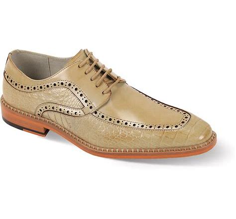 GIOVANNI | TERENCE | MOC TOE CROCO PRINT LEATHER SHOE