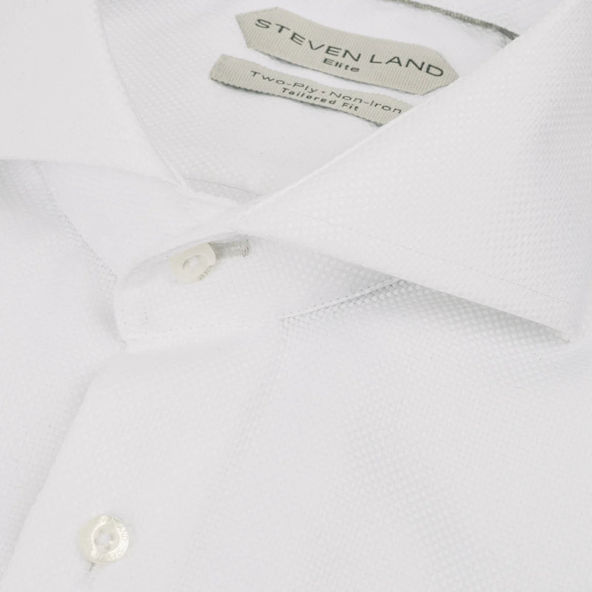 STEVEN LAND | ELITE WW25F | THE AUGUSTUS | CUTAWAY COLLAR | ANGLED FRENCH CUFF | 100% COTTON